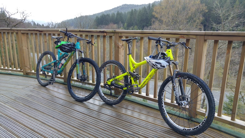 meta sl1 at coed y brenin bike park after riding the black trail. great fun even if the weather was less than great.