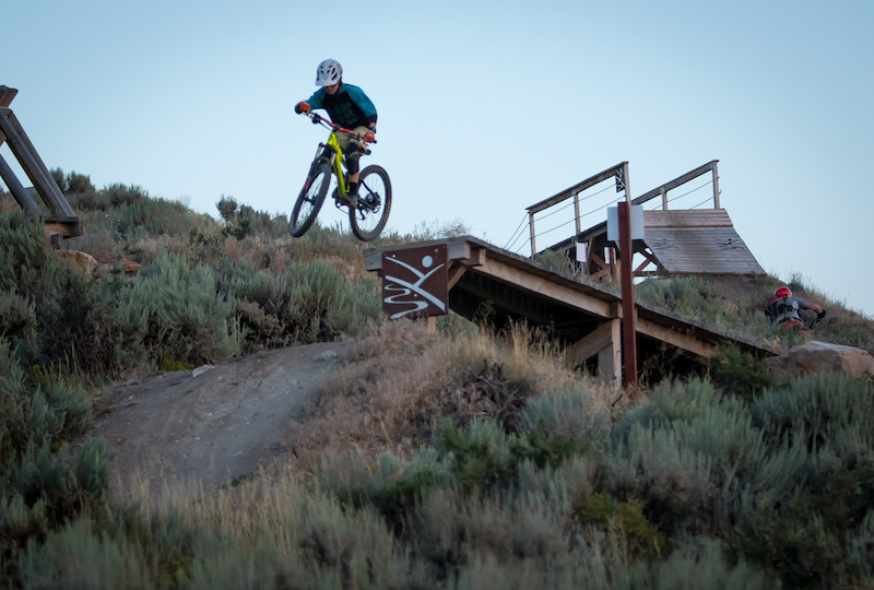 Happy Trailside Mountain Biking Trail Park City, Utah