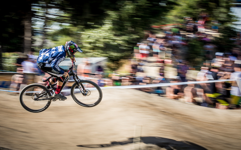 Cam Zink races in the Dual Speed and Style Crankworx Whistler 2016. Photo Scott Robarts