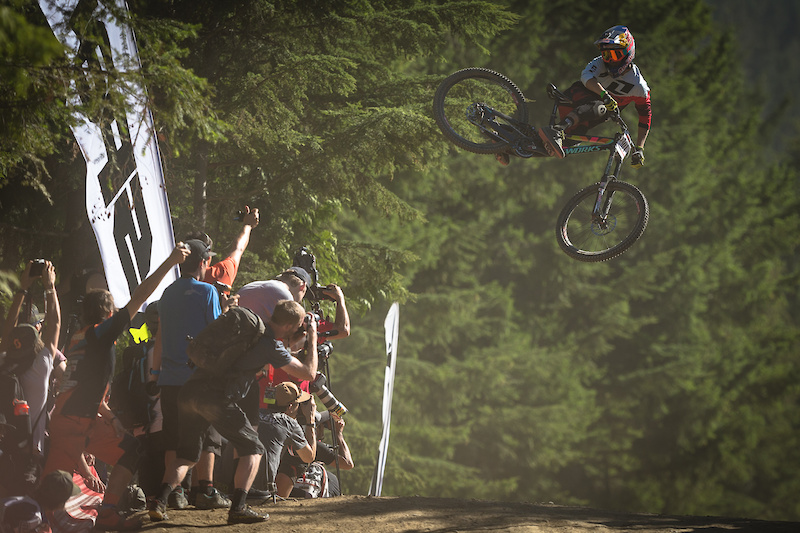 Finn Isles during the Whip-Off Championship at Crankwork Whistler 2016. Photo by Clint Trahan