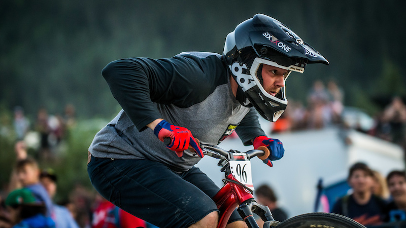 Kyle Strait Ultimate Pump Track Challenge presented by Rockshox Crankworx Whistler 2016. Photo Sean StDenis