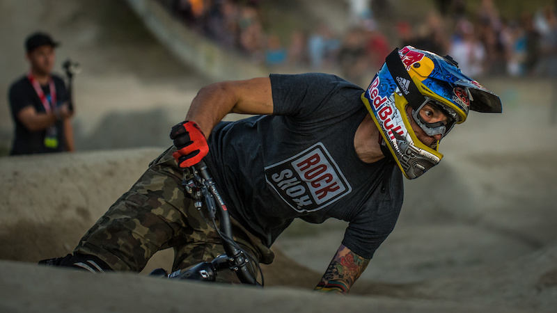 Tomas Slavik Ultimate Pump Track Challenge presented by Rockshox Crankworx Whistler 2016. Photo Sean StDenis