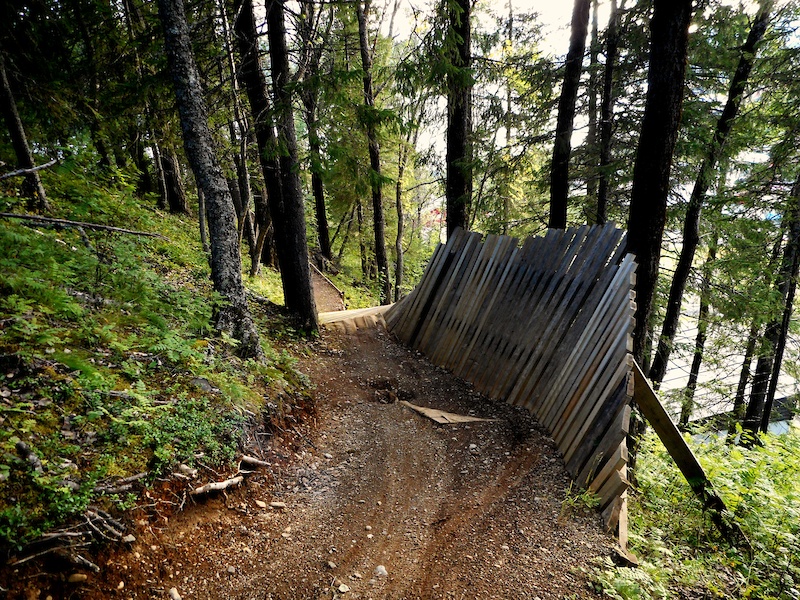 mountain biking on wet trails