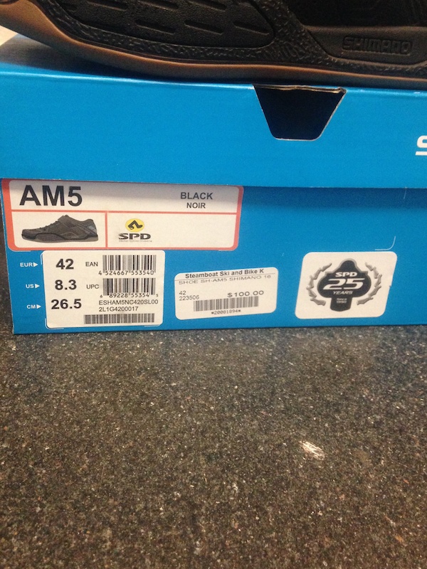 2016 NEW Shimano AM5 Clipless Shoes