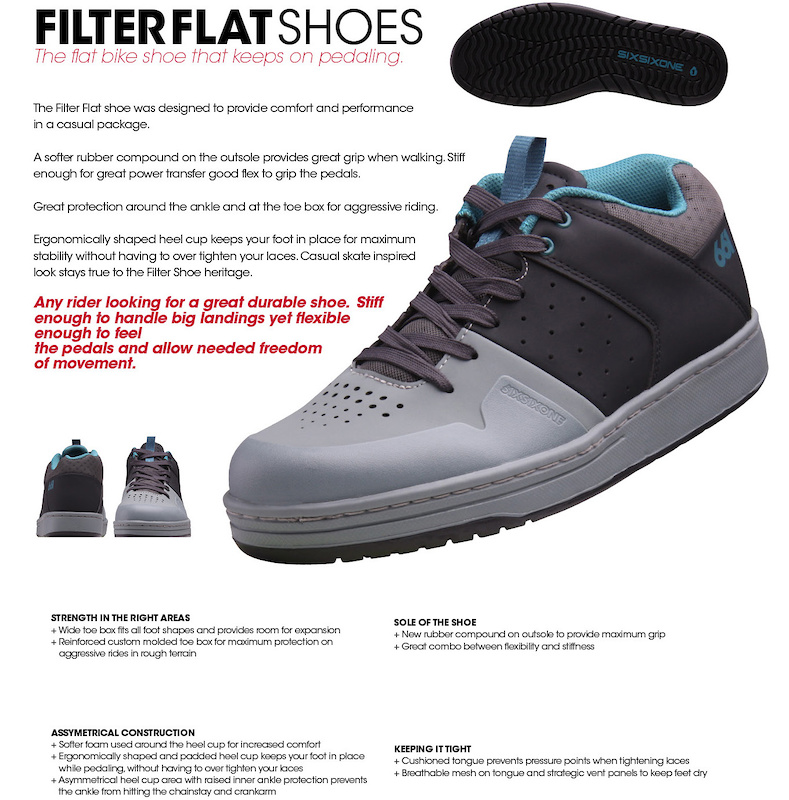 sixsixone filter flat mtb shoes
