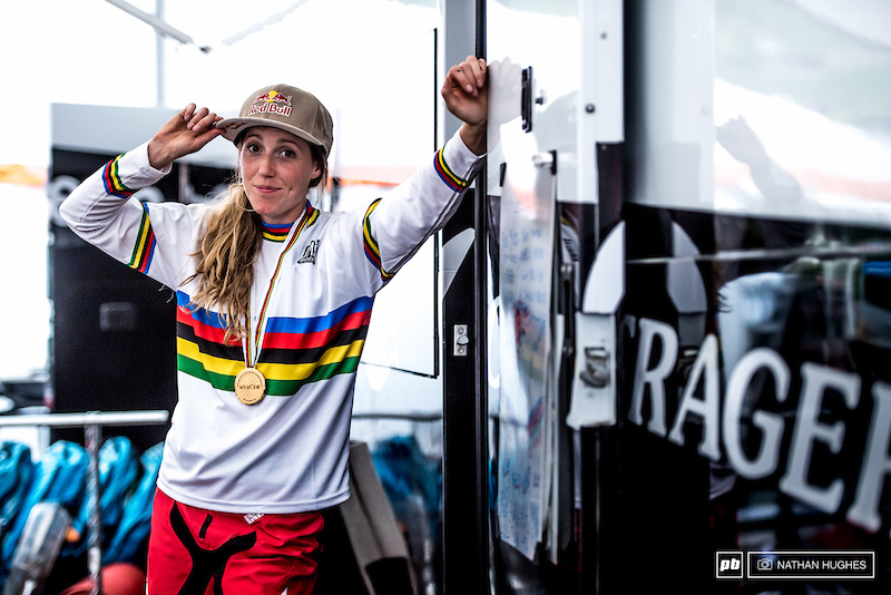 Tip of the hat to 4 gold medals and the perfect season. Congratulations to the unstoppable Rachel Atherton from all Pinkbike!