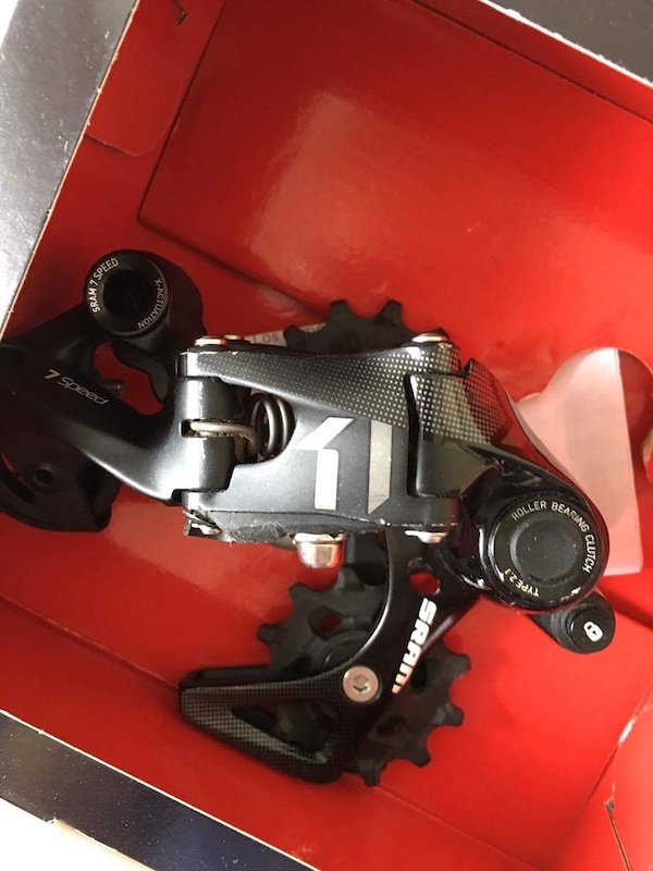 Sram X01 DH 7 speed Mech Cassette, shifter, Cassette is new, shifter and mech used for short while
