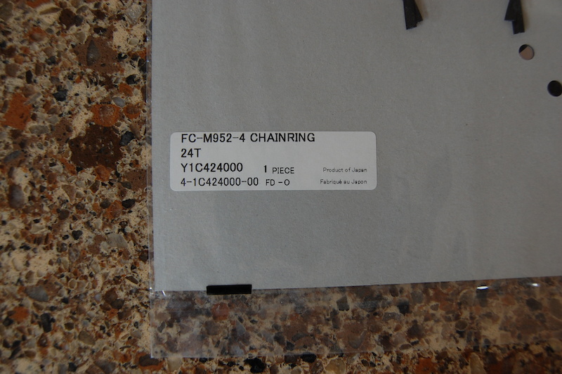 0 NEW SHIMANO XTR FC-M952-4 CHAINRING 24 TOOTH