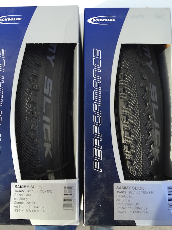 2016 (2) Schwalbe Sammy Slick 700x35c Tires (Brand New) For Sale