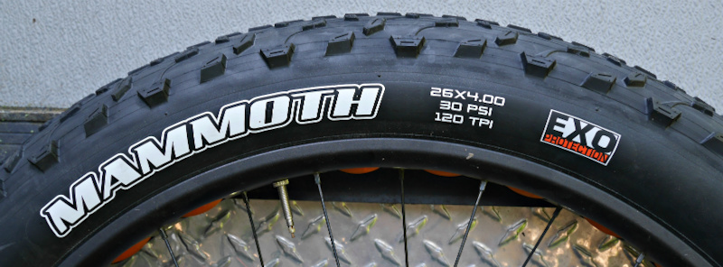 2016 Maxxis Mammoth 26X4.0 120TPI Fat Bike Tire