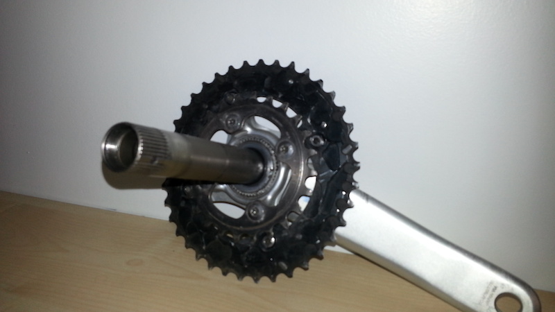 0 Doube XT crank 10 speed with extra chainrings