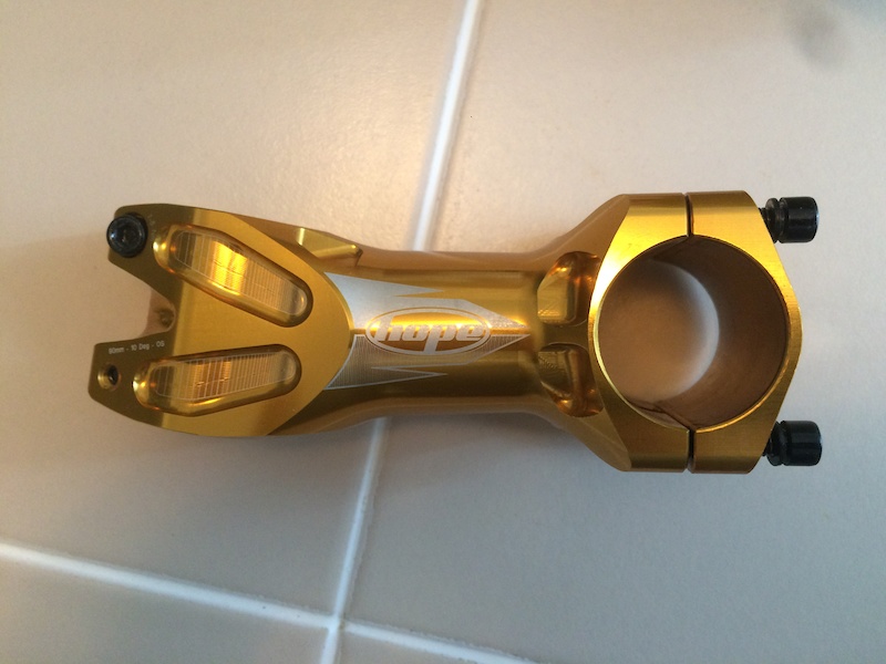 2014 Hope XC stem in Gold 90mm 10deg