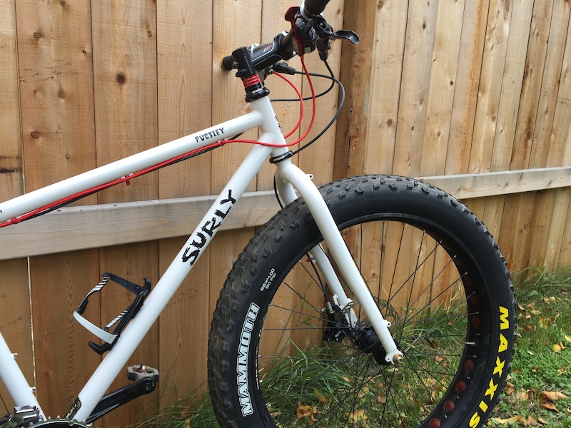 2013 Surly Pugsley medium White Sram X0 build For Sale