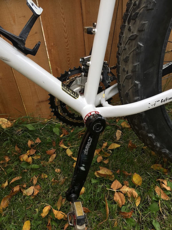 【希少】SURLY pugsley ホワイト Mサイズ 2013 Surly Pugsley medium White Sram X0 build For Sale