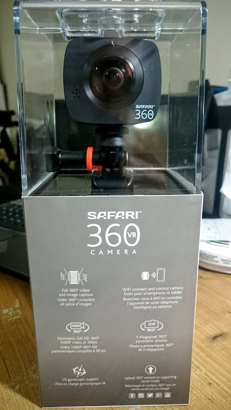 2017 Brand new SAFARI VR360 Double Lens Action Camera