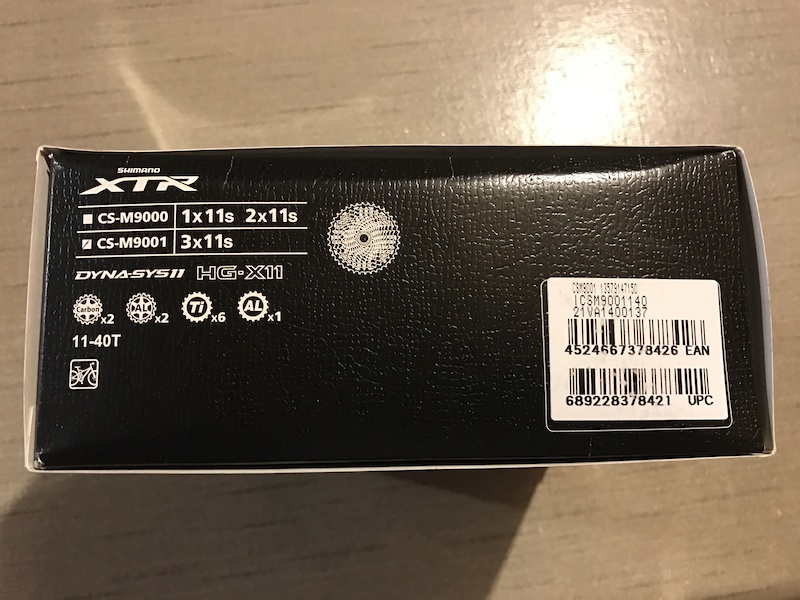 2017 XTR 11 Speed 11-40 Cassette, New in Box