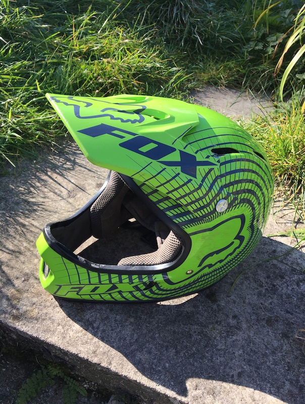2012 Fox Rampage lime green helmet For Sale