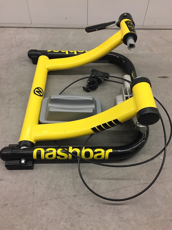 2013 Nashbar Adjustable Fluid Trainer with Wheel Block For Sale