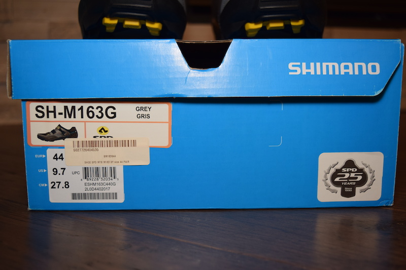 2016 Shimano M163 Shoes, Size 44, 25th Anniversary Ed.