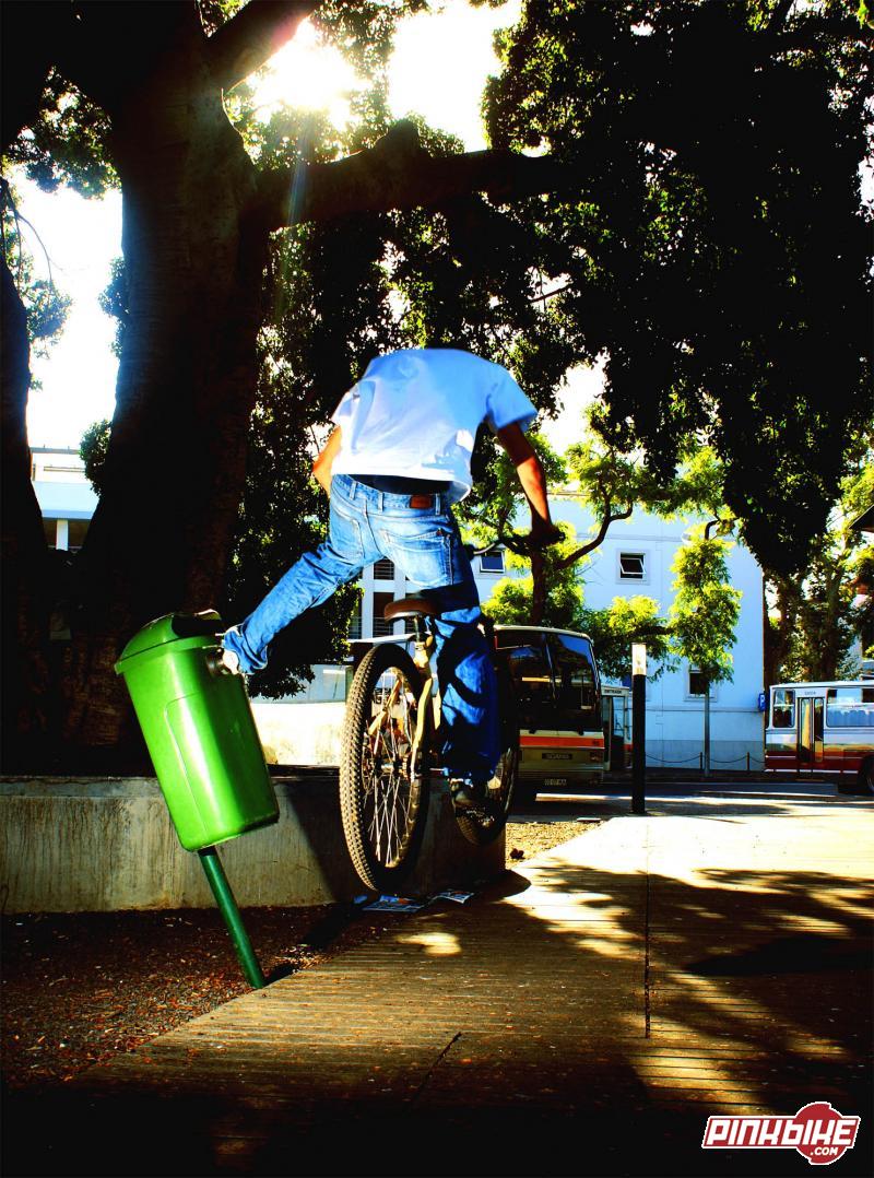Footplating on the dustbin
Photo by : Luluis