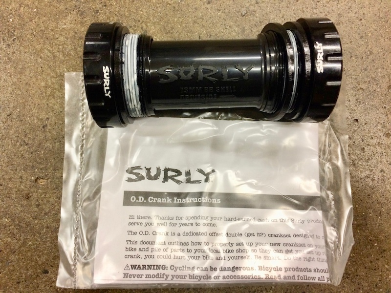 2016 Surly OD Crankset w BB 73mm For Sale