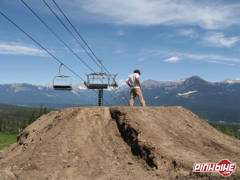 kicking horse bike park opening day