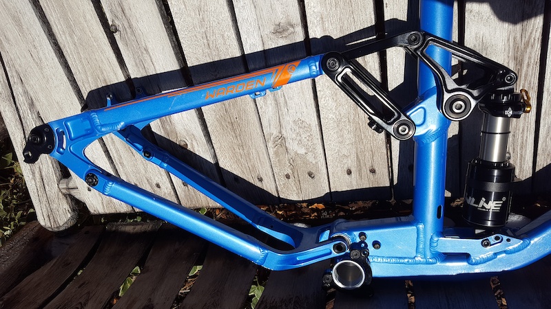 2015 Knolly Warden frame in blue/orange