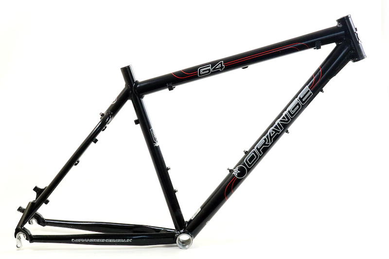 orange hardtail frame