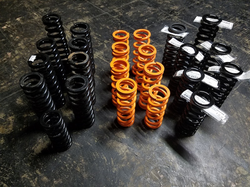 2016 Assortment Of Fox, RCS TI Rear Shock Springs For Sale