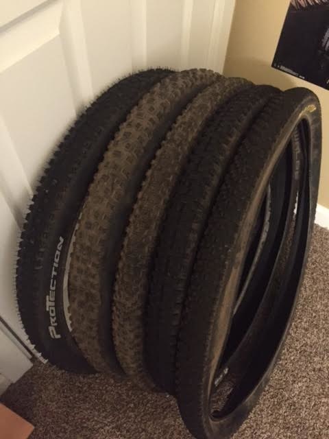 2016 Various tires with very little use.