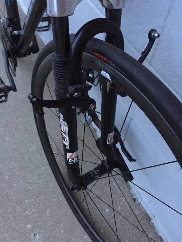 Fourche Avant Rock Shox Jett Noire Filetée - Occasion Mais Fonctionnelle (Livraison Gratuite)