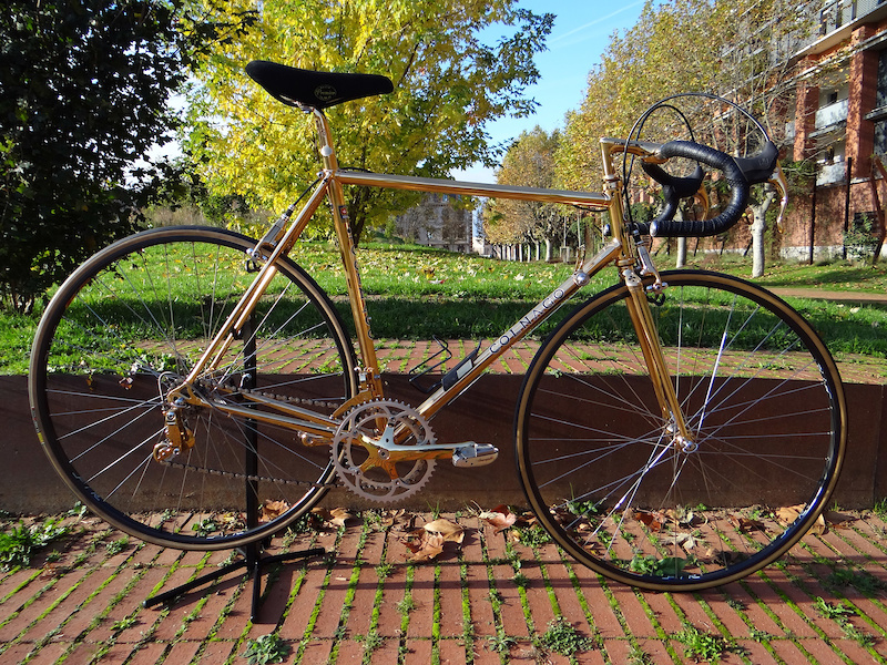 24k Gold Bike COLNAGO MASTER 24K GOLD Plated C-RECORD For Sale