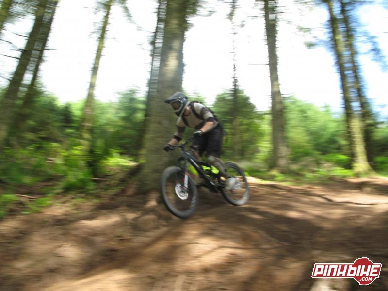 hitting the off camber section near the bottom at speed