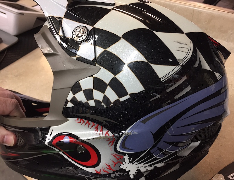 2015 Troy Lee Designs D3 carbon fiber dh downhill helmet XL