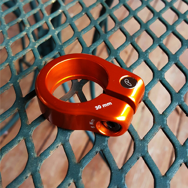 2017 PHIL WOOD Seat Post Clamp ORANGE Seatpost 30mm For Sale