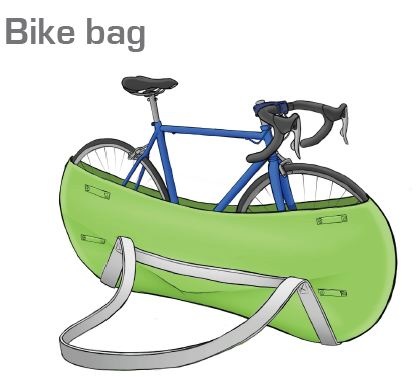 pink bike bag