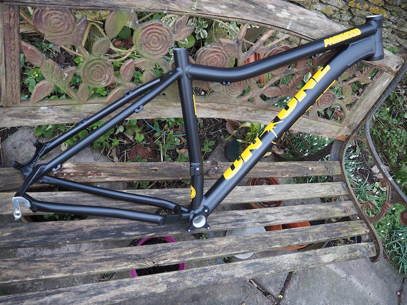 2016 On One Parkwood 29er Frame Medium BNIB Black Yellow. For Sale