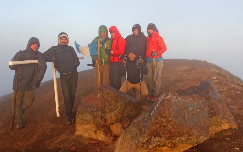 Our group at the summit Billy Anton Lee Sharon Alex James Sarah