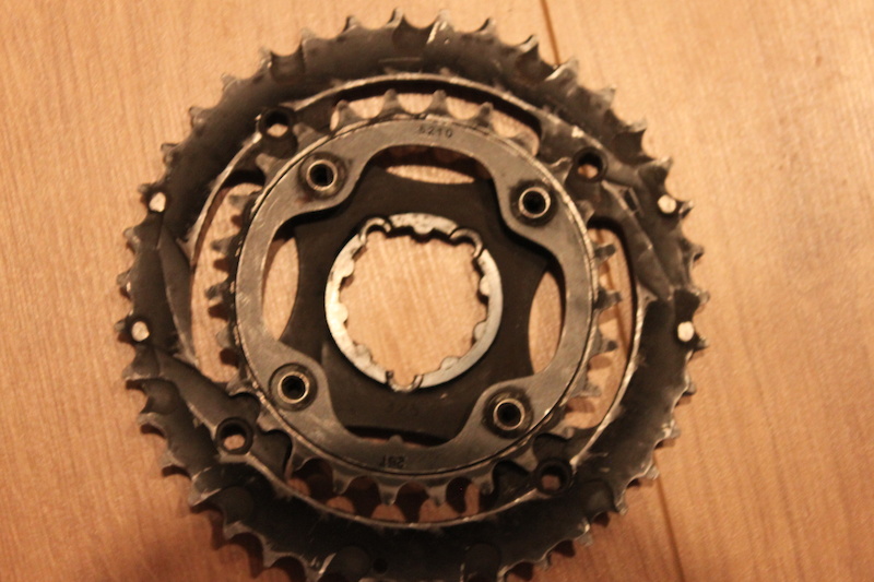 0 sram 2x10 spider and chainrings 39t x 26t