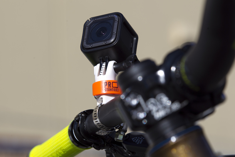 The 360 Quick Connect Leaverite Pipe Master GoPro Mount is the lightest, fastest most adjustable GoPro mount for your bike. Mount onto your bars, seat rail or frame with the included metal clamp or velcro strap.
 
Once installed simply drop your GoPro with the 360 Quick Connect Camera Mount attached, onto the stud. You can adjust the rotational tension so you can lock the camera in a set position or make it so you can turn the camera with your had to quickly adjust the angle with out stopping. Swap your GoPro between mounts by flipping open the lever and dropping the mount on to another 360 Quick Connect Mount.  It takes all of two seconds to change mounts. Best of all the rotational and pivot settings don't change when you swap mounts. You can place your GoPro on any angle so you can get amazing new angles instead of the stock GoPro angle you're used to. 

Quickly and easily swap the GoPro from the bike mounted accessories to pack mounts, helmet mounts and more with the GoPro compatible Cleat, the GoPro Compatible Tine Mounts and the Webbing Sticky Mount that turns your sternum or shoulder strap on your pack into an instant chesty or shoulder mount.
I called them Leaverite's because once mounted they are so small and light that you'll leave'r right there so it's ready for use any time. 
Thanks to Chromag Bikes for the Stylus to model the parts.

Hit www.prostandard.com to order. A set of three Pipe Masters and a Camera Mount are $45USD. Free shipping on all March 2017 orders.