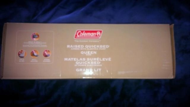 2017 Coleman Queen size-Double-High Air Bed