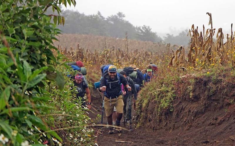 Hike to Acatenango and Fuego eruption