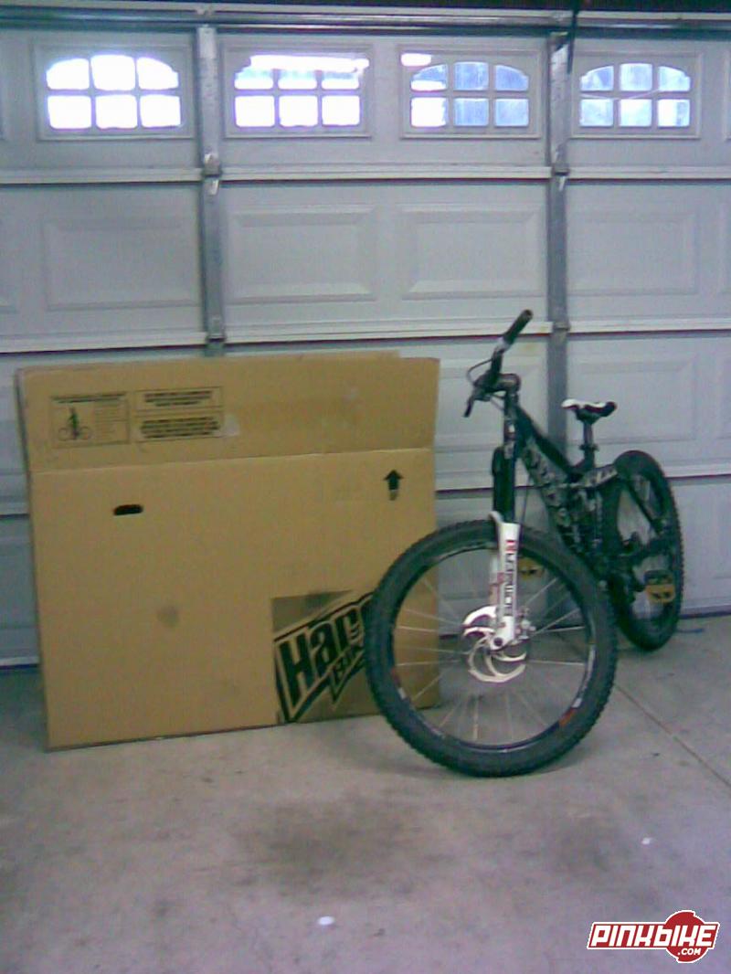 box that the bike will be going to canada in tomorrow