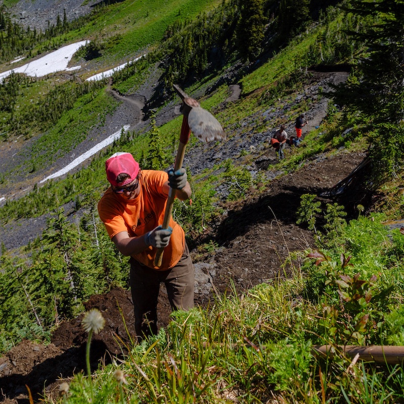 Building Texas Peak at Retallack. Photo by Brad Andrew