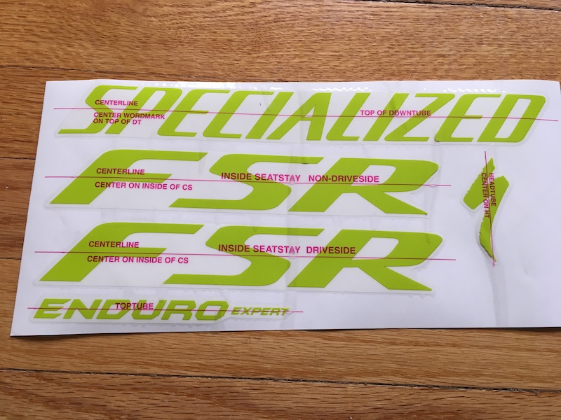 2014 Specialized Enduro Expert Decals
