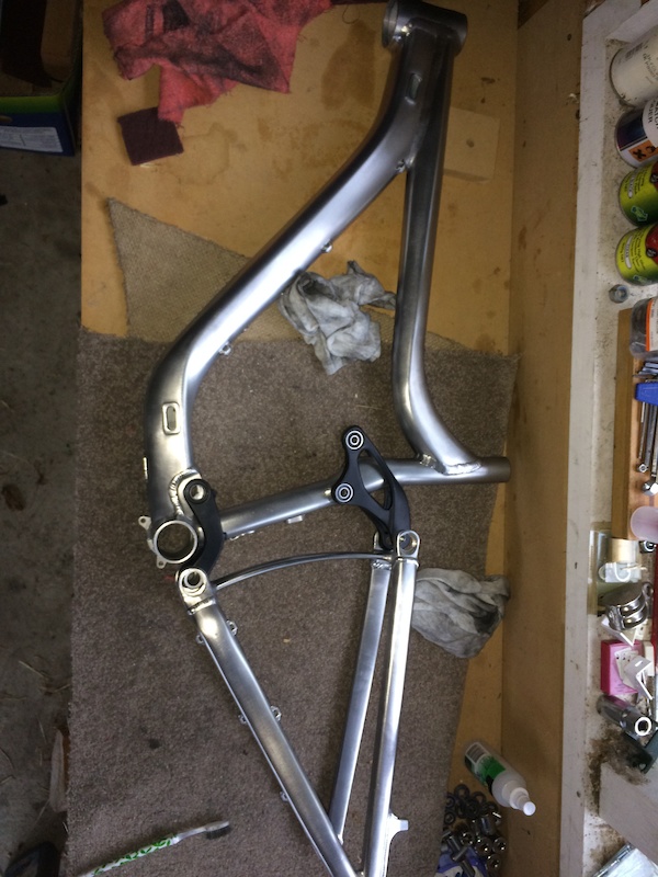 polishing bike frame