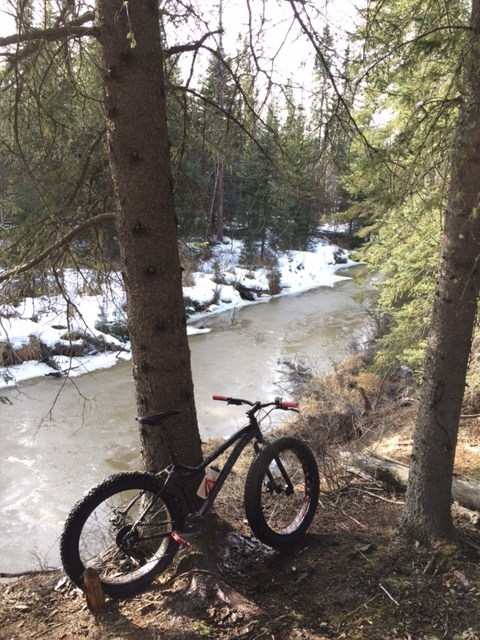 March 26, 2017 Fat Bike in Fox Creek, AB