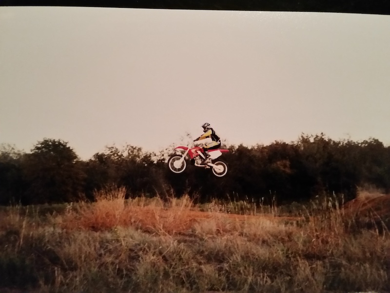 From 2000, my then new CR250 at the old Moto track in Covington, Texas