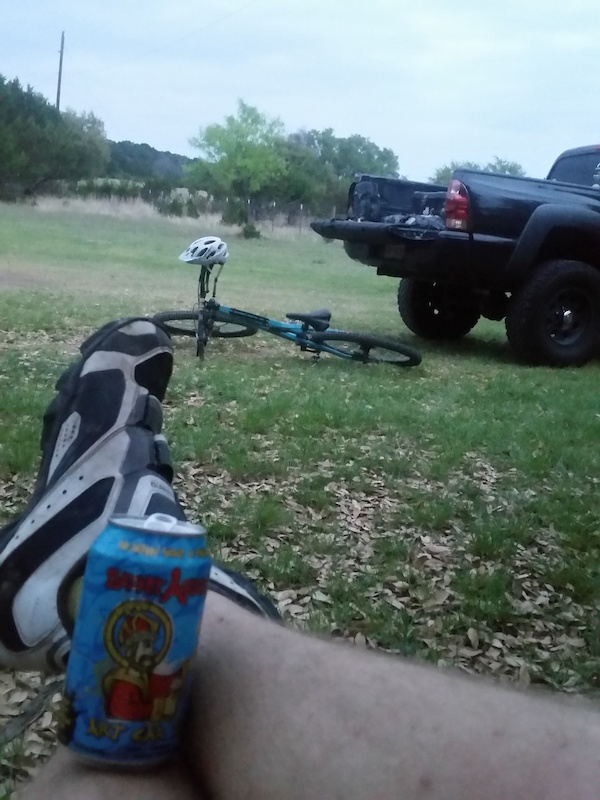 Got a quick evening ride in today 3/28/2017
Storms brewing to the west causing very overcast conditions. Beautiful Evening for a ride and post brew.