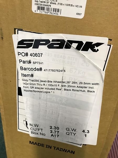 2016 Brand New Spank Oozy 295 26